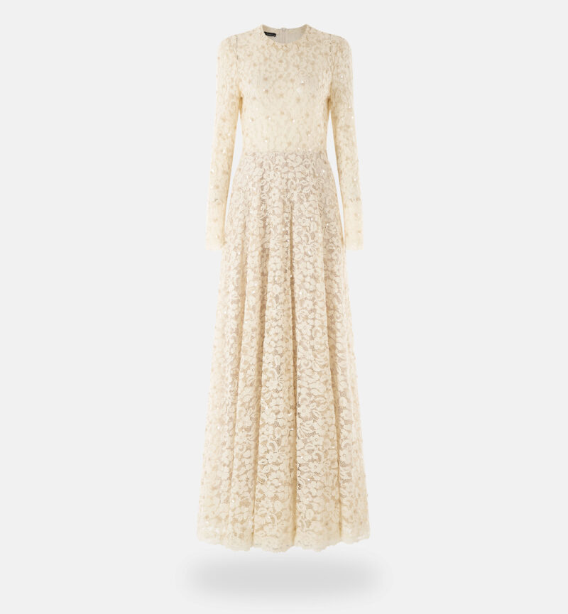 שמלת תחרה ופאייטים מקסי, אופוויט